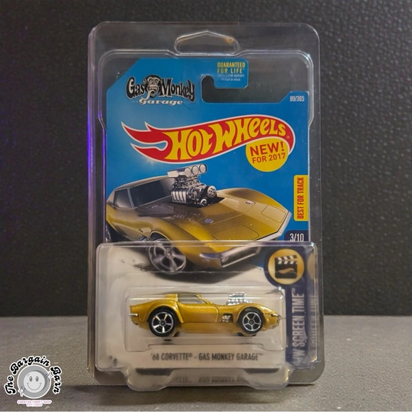 Hot Wheels Other - Hot Wheels ’68 Corvette Gas Monkey Garage HW Screen Time 3/10 2017 Sealed